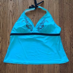 Plus Size Halter Top Tankini Top